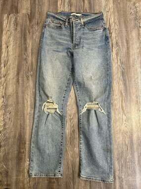 Levi's Wedgie Straight High Rise Distressed Jeans W28 L28